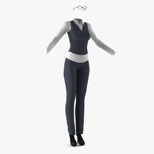 Womens Business Style Clothes 3D model