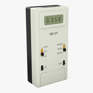 Soviet Radiation Dosimeter DRG-01T 3D model