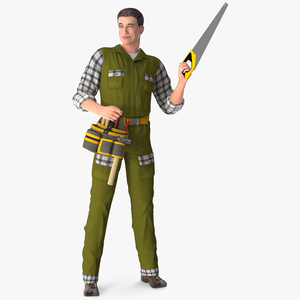 3D Carpenter Standing Pose model