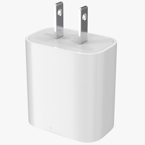 3D model Apple 20W Type C Fast Charger with Cable