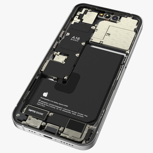 iPhone 14 Pro Disassembled without Display 3D