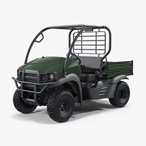 4x4 ATV Rigged 3D model