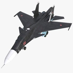 3D Russian Air Force Su 34 model