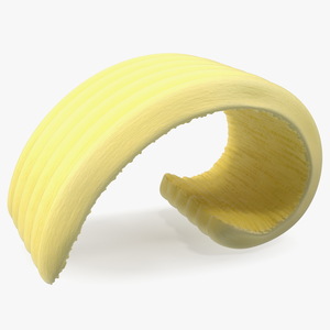 3D model Slice of Butter with Curl