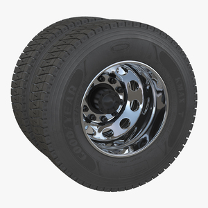 Truck Rear Wheels 3D