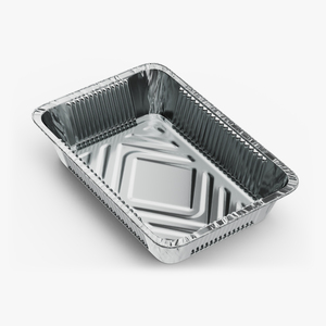 Aluminum Disposable Food Tray 50x33x8cm 3D model