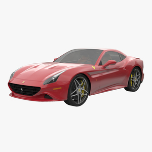 3D Ferrari California T 2015 Simple Interior