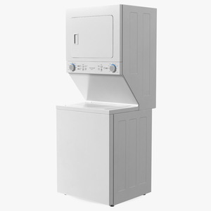 3D Frigidaire Washer Dryer Laundry Center model