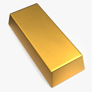 3D Gold Bullion Bar