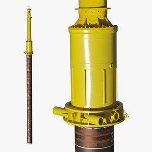 3D Marine Hydraulic Pile Hammer model