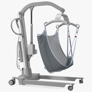 3D model Patient Lift with Sling Rigged