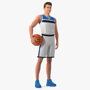 3D Teen Boy Basketball Rigged