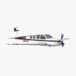 3D model Beechcraft Bonanza Rigged