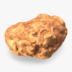 3D Metallic Mineral Copper model