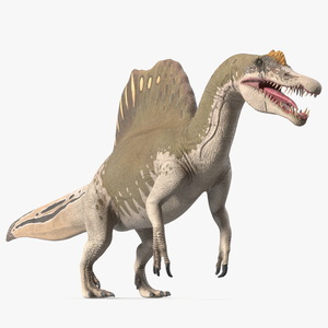 3D Spinosaurus Aegyptiacus Yellow Basic Pose