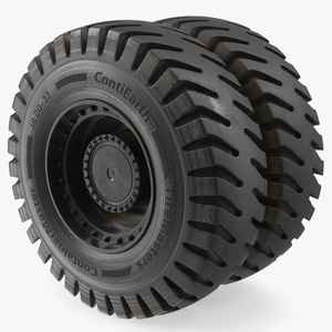 Heavy Duty Wheel for Reachstackers 3D model