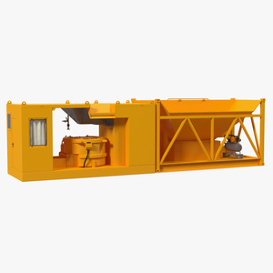 3D model Mobile Concrete Batching Plant