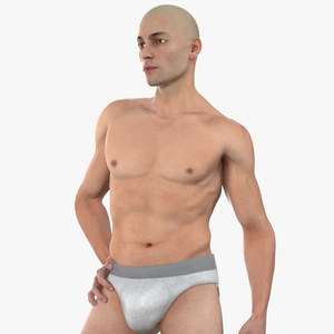 Male Physique Character Rigged for Maya 3D model