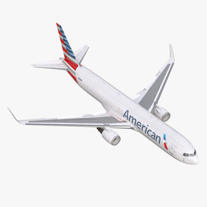 3D model Boeing 767 300F American Airlines Rigged