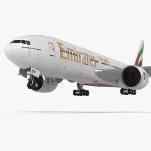 Boeing 777 200LR Emirates Airlines 3D model