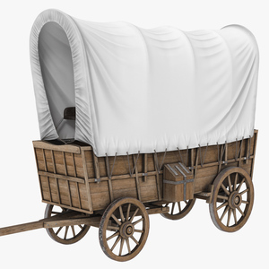 3D Covered Wagon model