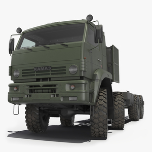 3D Kamaz 6560 Military Truck Dirty Rigged model