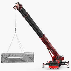 3D model Mobile Crane Generic With Load