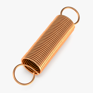 3D Thin Copper Spring model