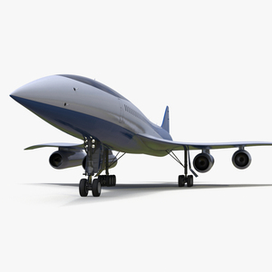 Supersonic Passenger Jet Generic 3D