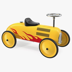 3D Vintage Push Car