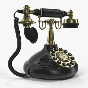 3D model Vintage Antique Telephone