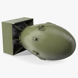 3D model Atomic Bomb Fat Man Green