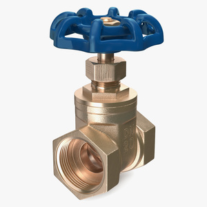 Gate Valve Pyrite 3D