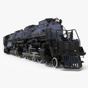 3D Worn Locomotive Rigged for Cinema 4D