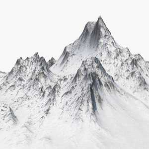 3D Snow Mountain model