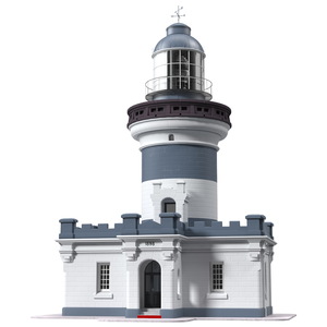 3D Vintage Lighthouse model