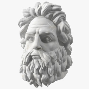 3D model Poseidon Head Marble