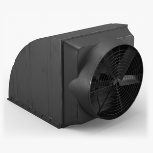 Roof Exhaust Ventilation Fan Black 3D model