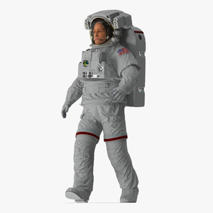 3D Astronaut in Extravehicular Mobility Unit Rigged model