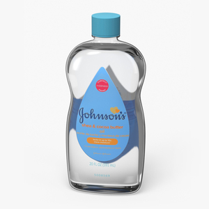 Johnsons Baby Oil Blue 3D