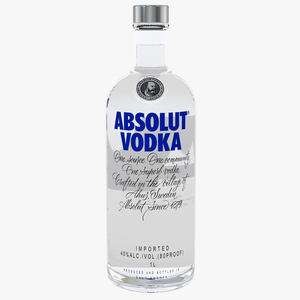 3D model Absolut Vodka Original 1L