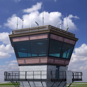 3D Control Tower Room model