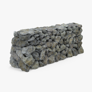 3D Block Stone Wall