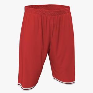 3D Basketball Shorts Red