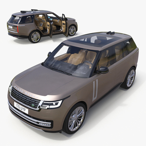 3D Range Rover 2022 Rigged model