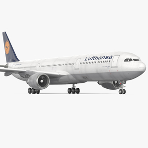 Lufthansa Airbus A330-300 Rigged 3D