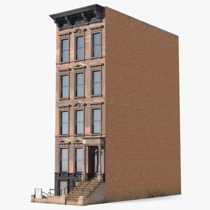 3D Brownstone House