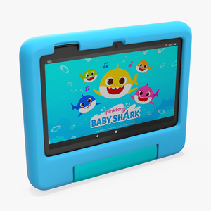 3D model Amazon Fire 7 Kids Tablet Blue