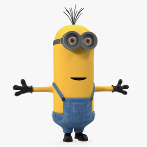 Tall Two Eyed Minion Rigged 3D