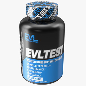 3D EvlTest Testosterone Booster model